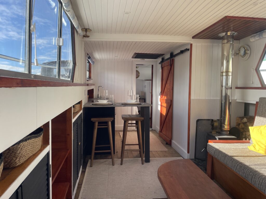 Fat Panda Dutch Barge Interior space