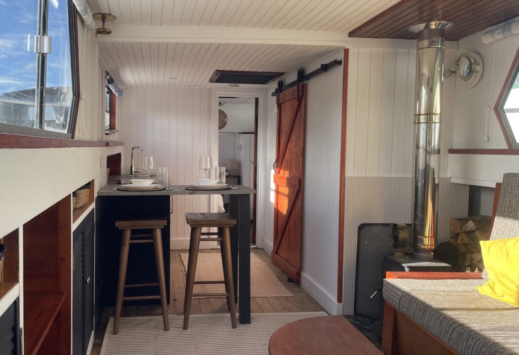 Fat Panda Dutch Barge Interior space